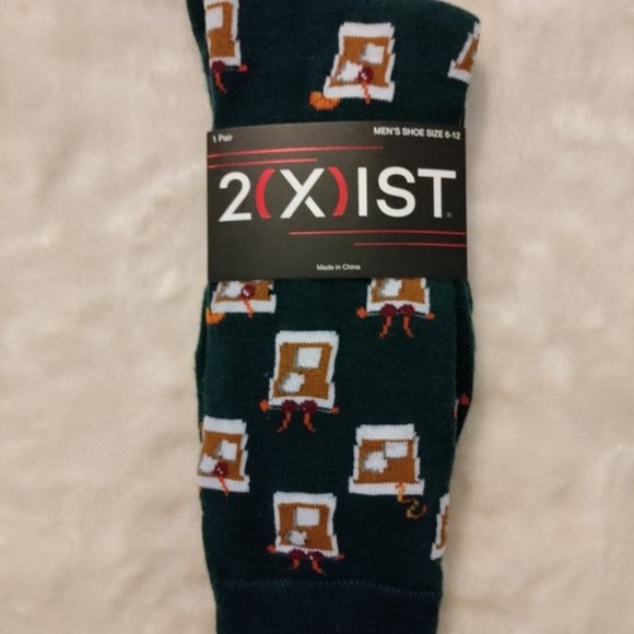 2(X)ist Men's Dress Socks NWT Various Patterns Stripes Spots Cats and More! - Picture 1 of 15